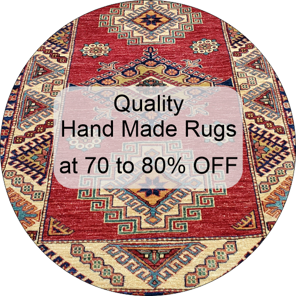 discounted hand made rugs at 70 to 80% off